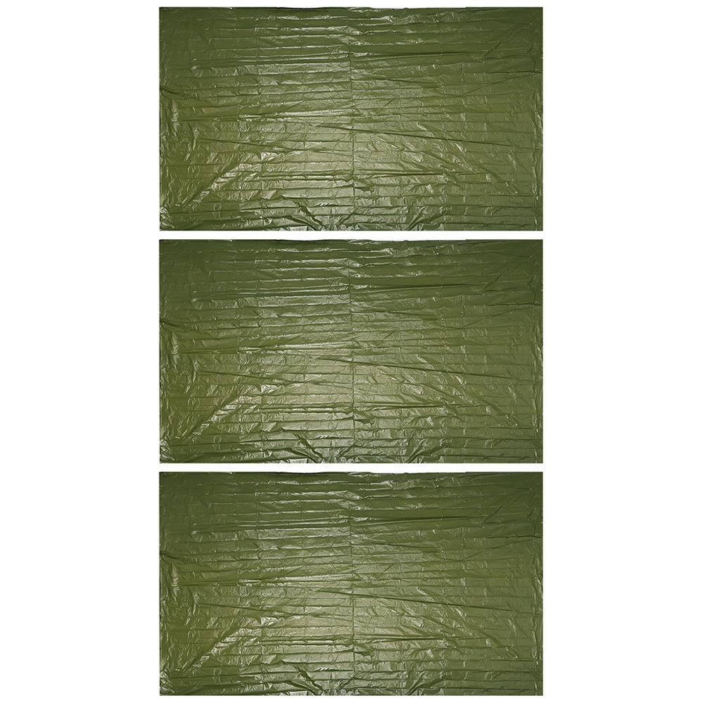 Survival Blanket Reflective - 3-teiliges Outdoor-Notfalldecken-Set, wasserdichte, wärmeisolierende Überlebensdecke für