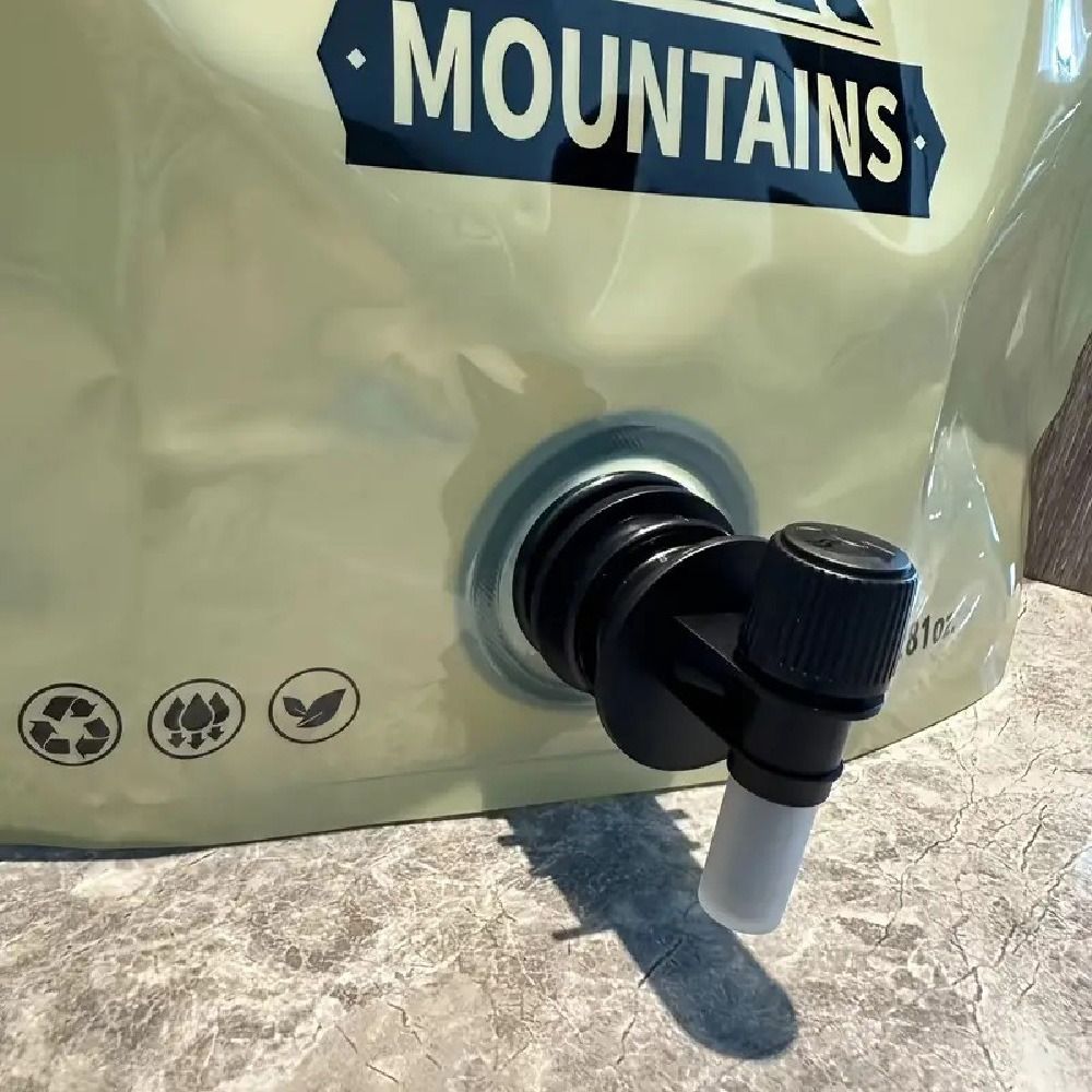 Water Bag Collapsible - Langlebiger 8L Wasserspeicherbeutel Wiederverwendbarer Tragbarer Zusammenklappbarer